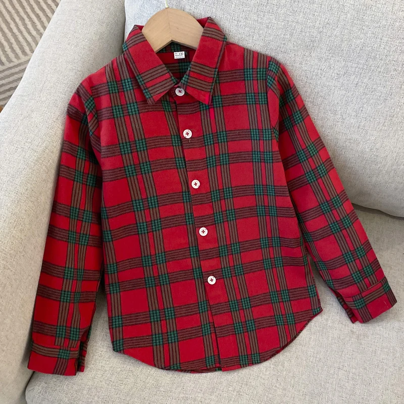 

Kids Plaid School Shirts for Girls Blouses Kids Costumes Long Sleeve Teenagers Children Clothing Cotton Tops 4 6 8 9 10 12 Years