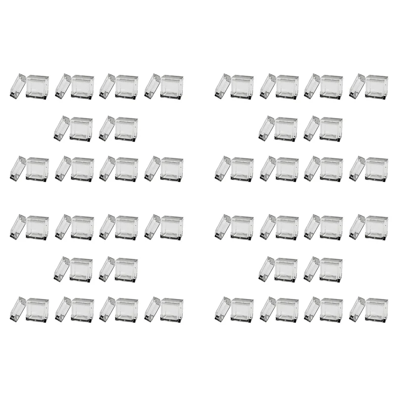 

AB41-40 шт. акриловые лотки для элементов 0,39 дюйма, 10 мм, кубики, прозрачный корпус, кронштейн для периодической таблицы для коллекций элементов