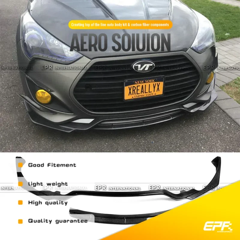 

2012-2022 Hyundai Veloster NEFD Turbo Center Only 2Pcs ABS Front Lip Splitter - Mid Section Kit