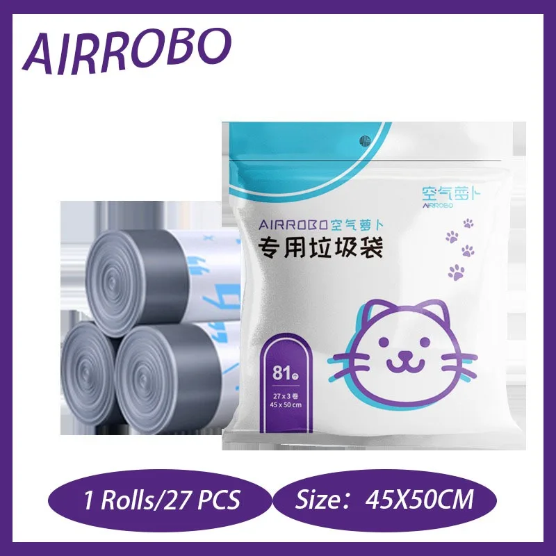 

AIRROBO Automatic Intelligent Cat Toilet Bowl Special Garbage Bag 45X50CM Trash Bag Cat Bedpans Accessories Biodegradable