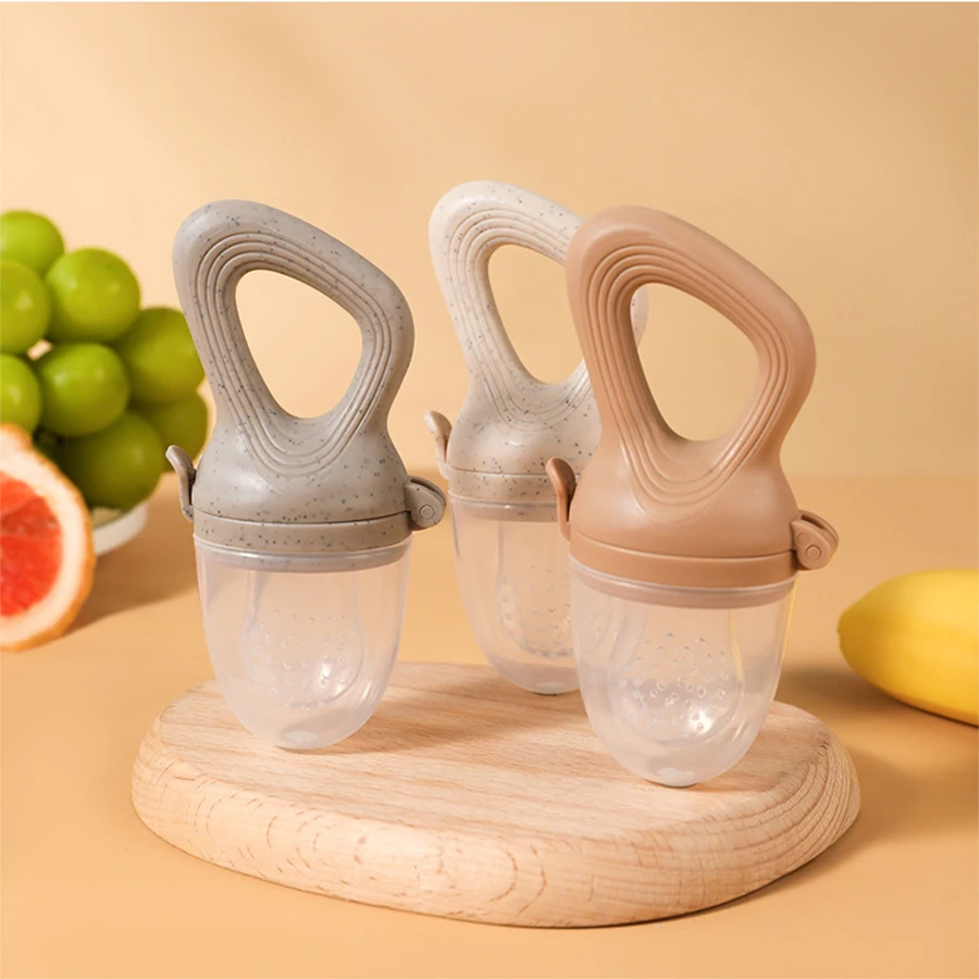 1Pc Baby Fruit feeder with mesh bag for safe eat fruit and vegetable to release press Soothe the baby