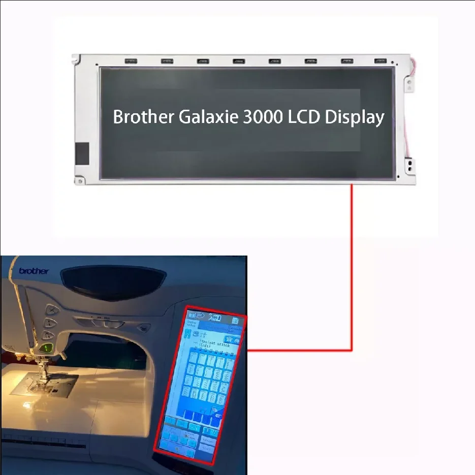 LCD display for Bordadora Marca Brothers PR600 XD1343051 1-year warranty