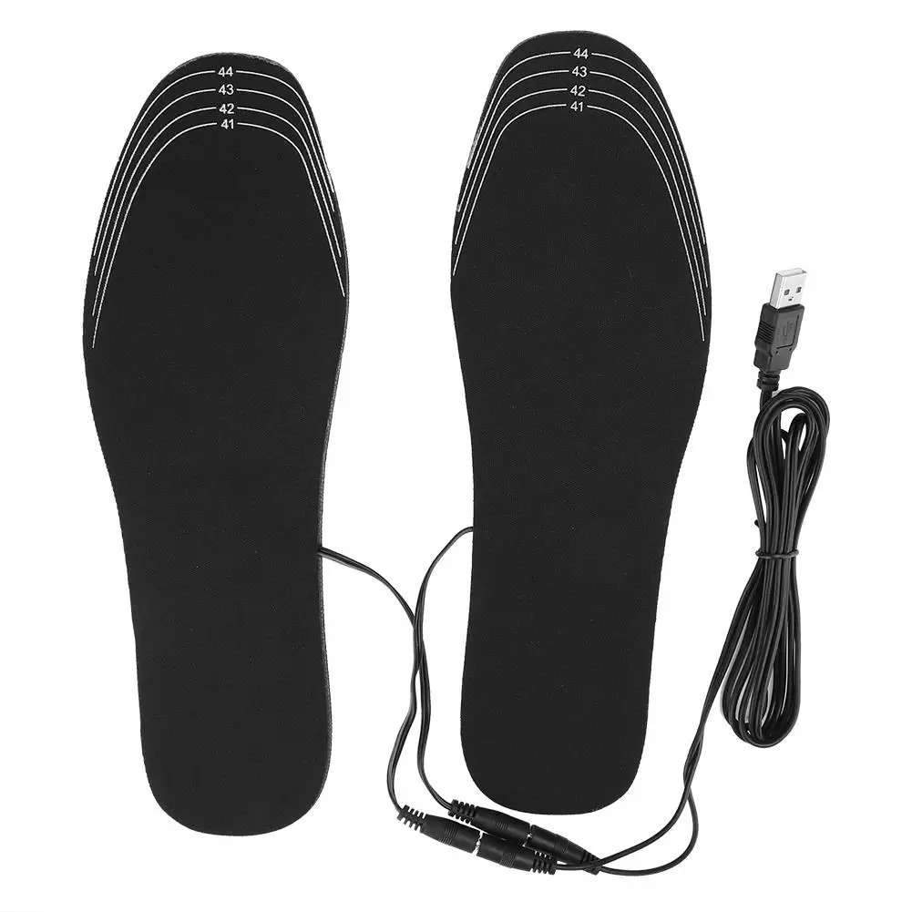 

USB Heated Insoles for Men & Women - Washable Thermal Foot Warmers, Electric Heating Sock Pads