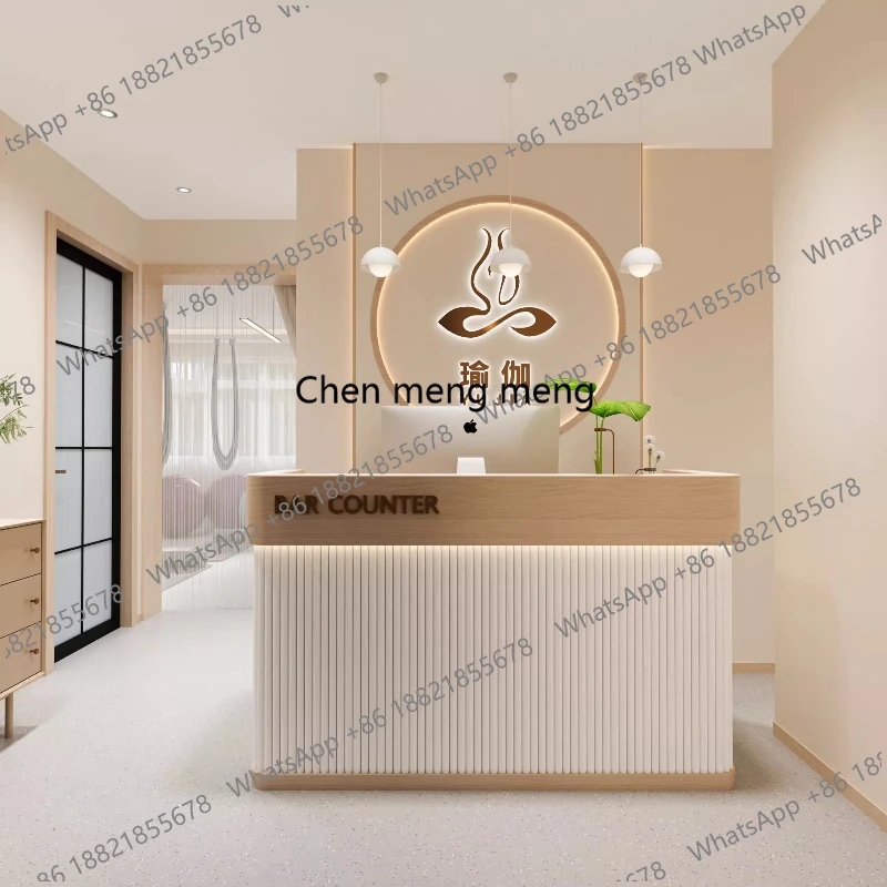 

Cashier Simple Reception Desks Modern Clothing Shop Beauty House Customer Center Beauty Salon Office Industrial Furniture