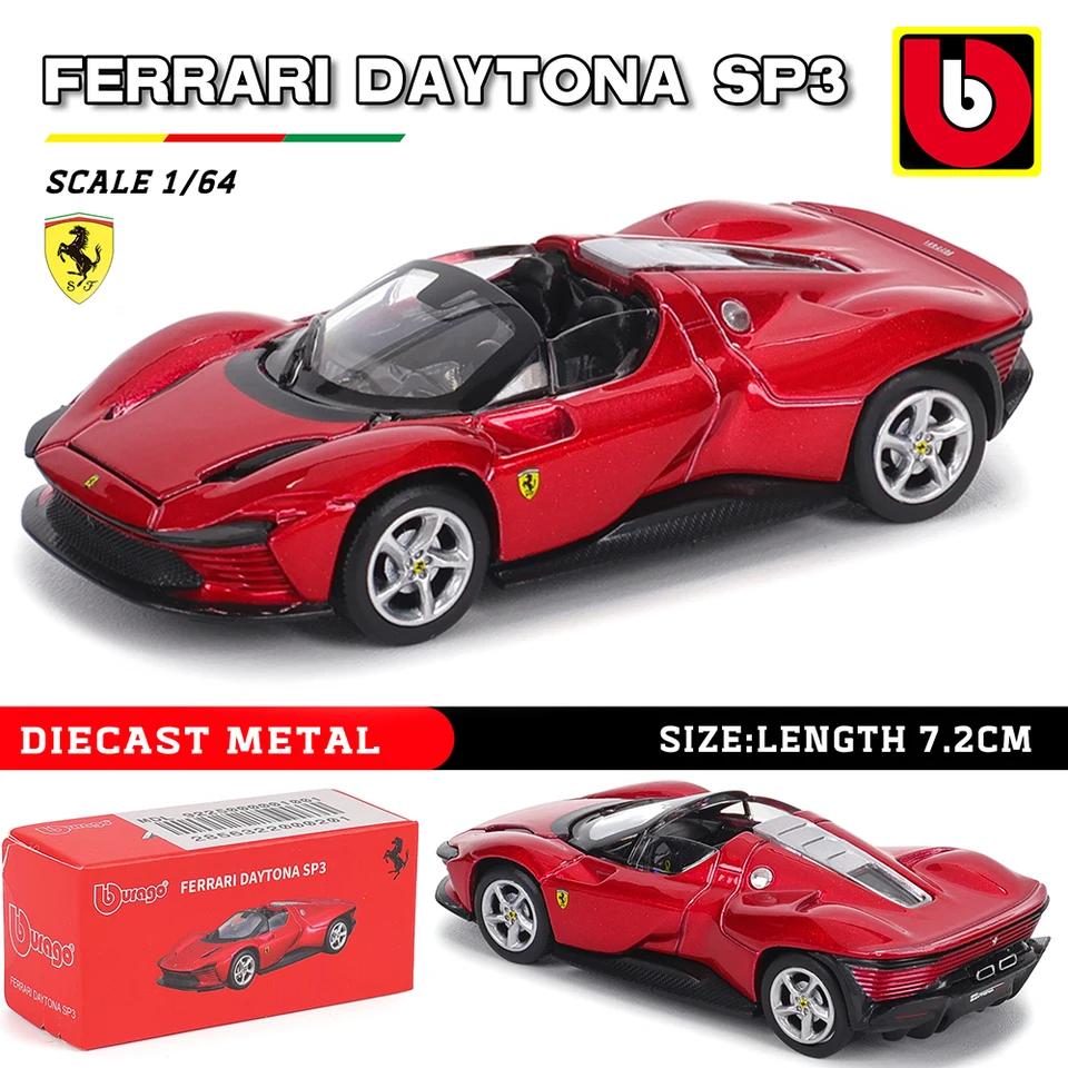 Bburago1:64 フェラーリ SP3 458 599 エンツォ F12 モデル小型