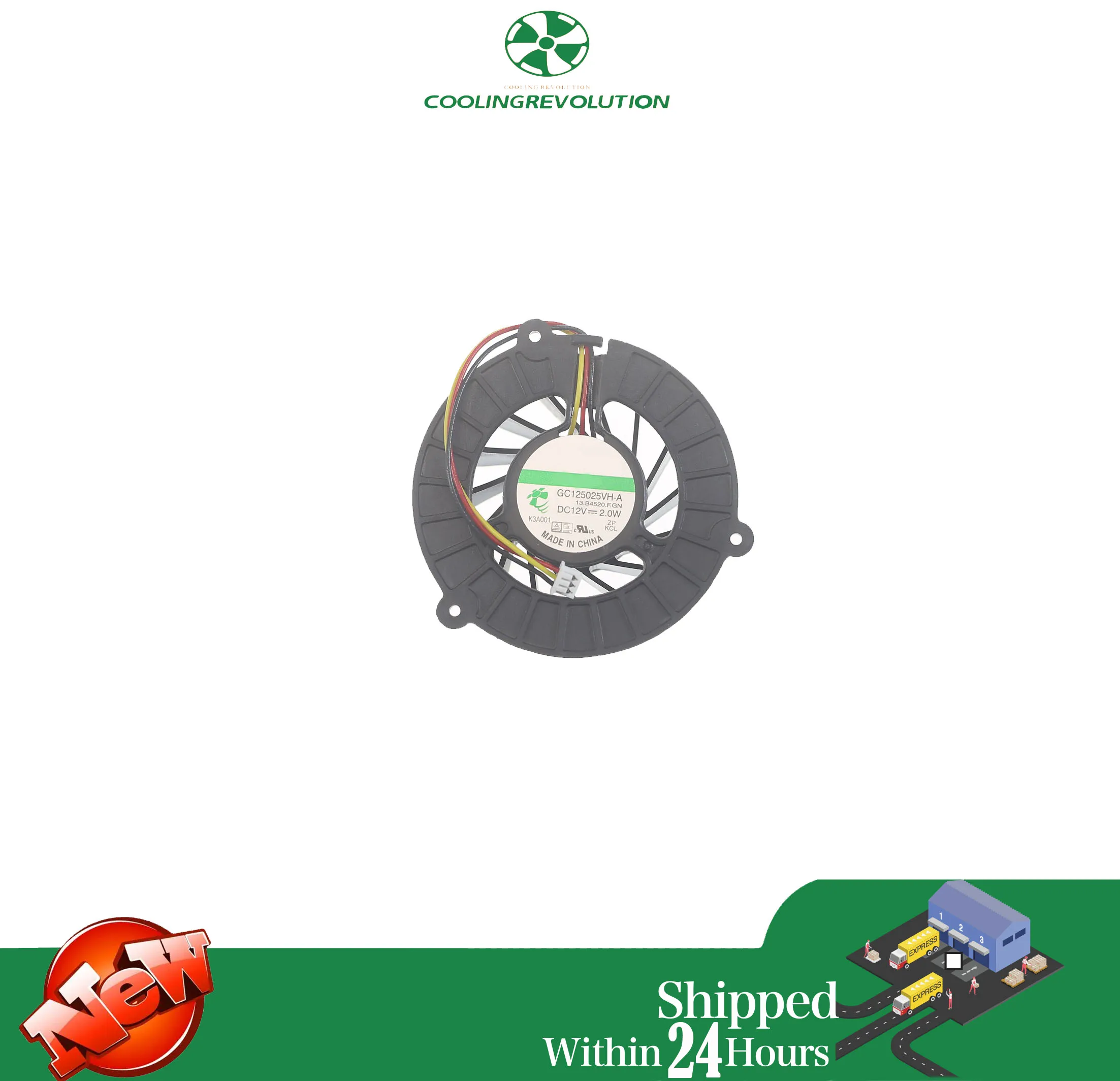 GC125025VH-A 12V 2.0W 13.B4520.F.GN 3Pin COOLING FAN