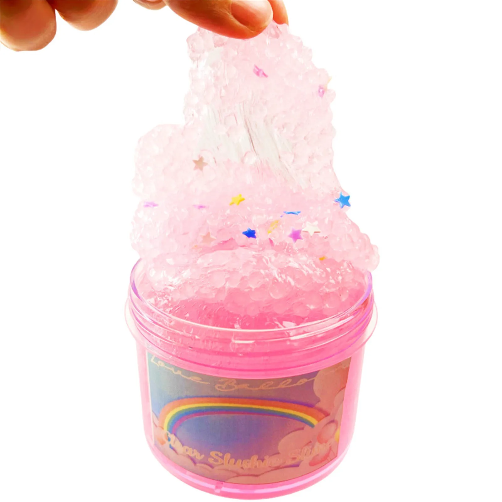 U Solid Soft Crystal Mud Bubble Glue Slime Toys Children's Handmade Slime Cotton Mud No-stick Decompression Slime Squish Toys
