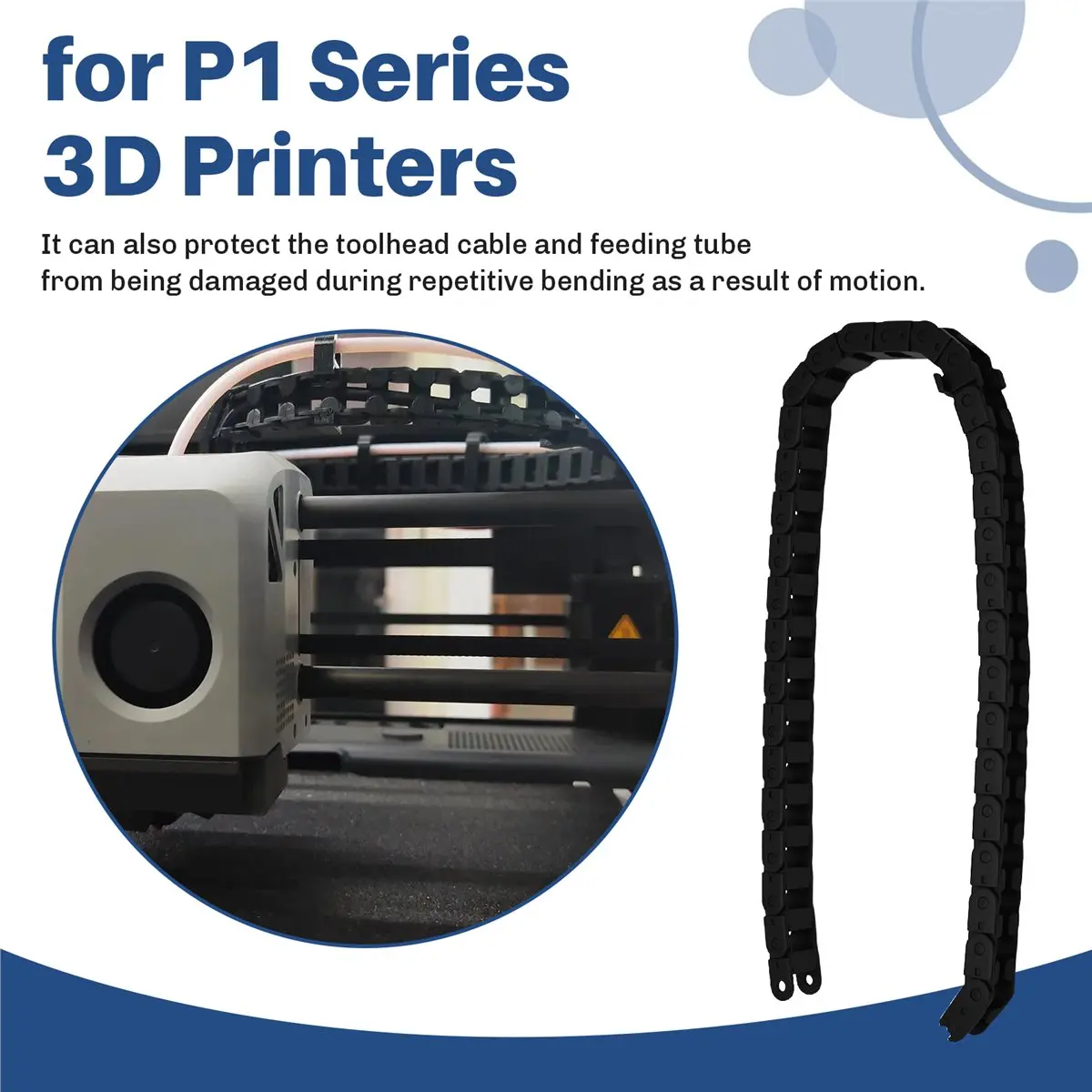 

BOFF Cable Chain Assembly for Bambu P1/X1 Cable Bracket for BambuLab X1 Series P1 Series 3D Printers Accessories