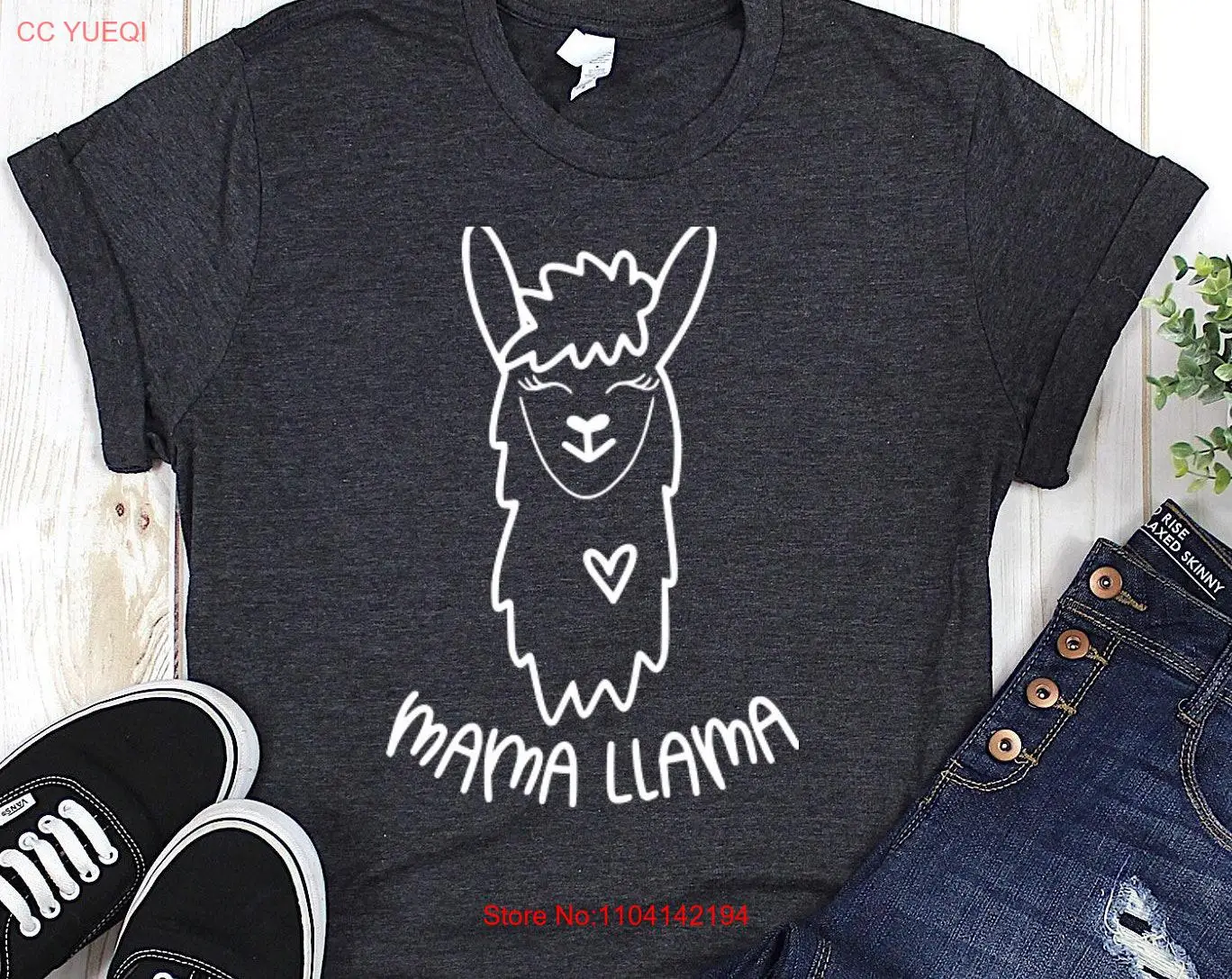 Mama Llama T Shirt unisex sizing long or short sleeves