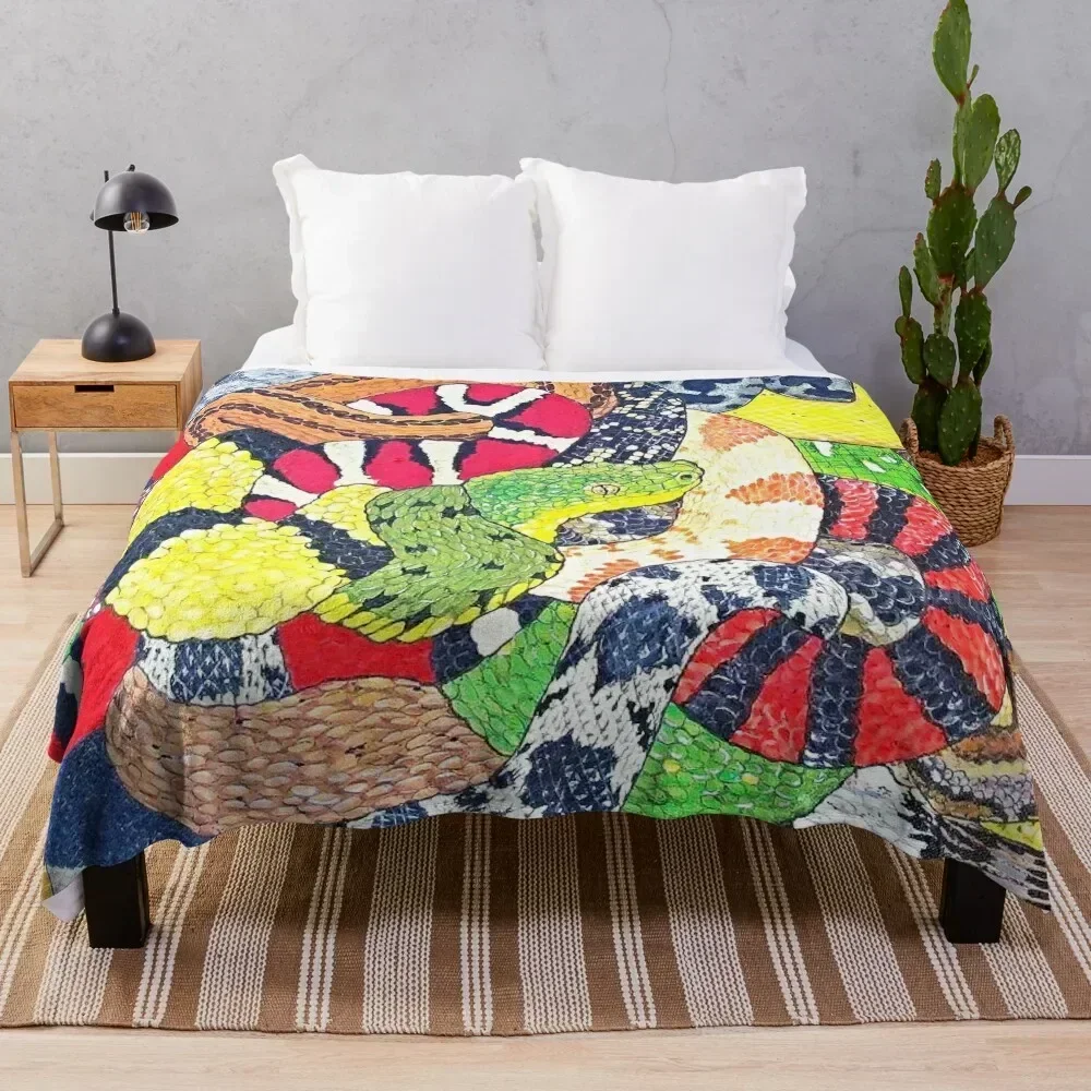 

Snakes Throw Blanket cosplay anime Tourist Sofa Weighted Blankets