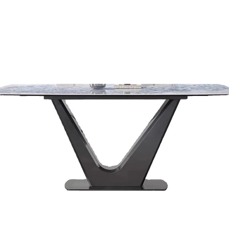 Waterproof Oilproof Dining Table High European Modern Restaurant Dinning Tables Nordic Rectangular Mesas De Comedor Furniture