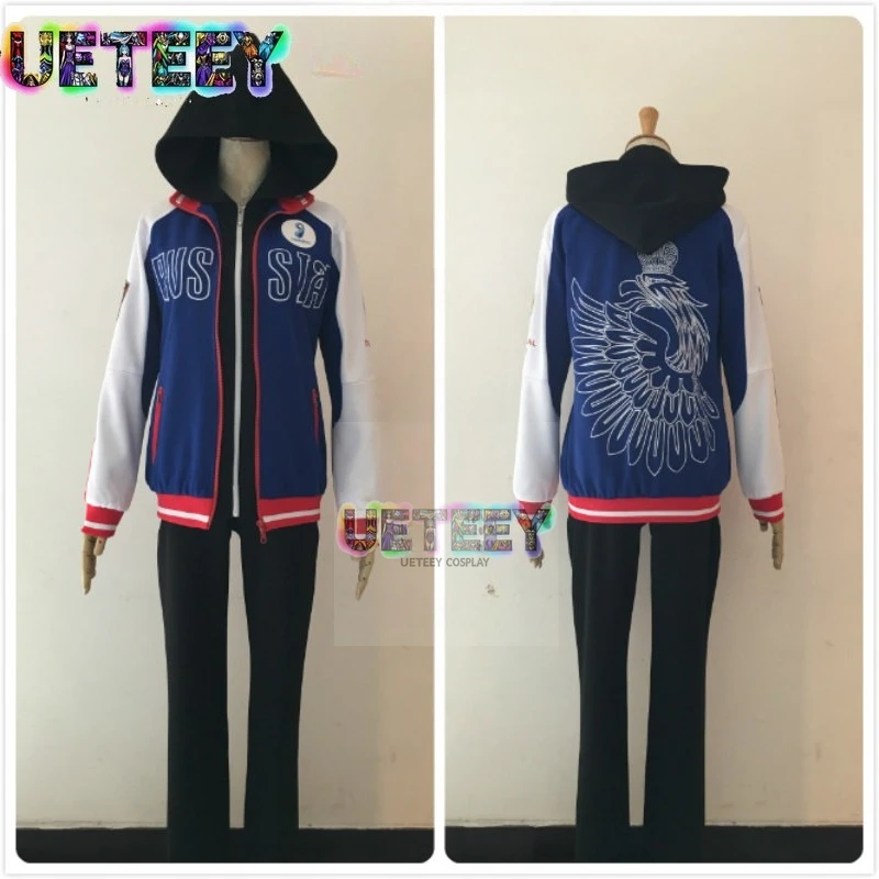 UETEEY COS Yuri Plisetsky Cosplay Kostüm Halloween Benutzerdefinierte Jede Größe