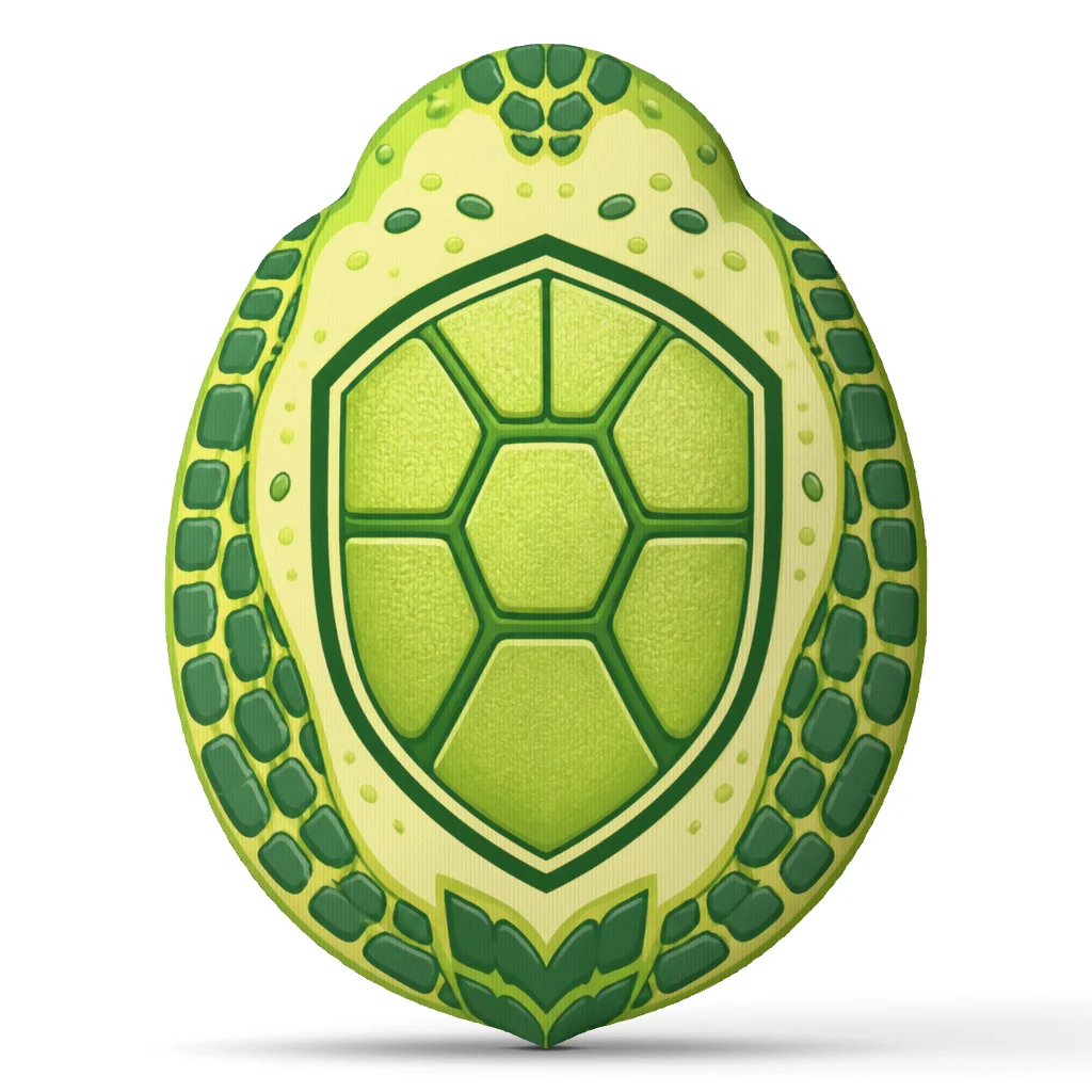 Avocado Turtle Plush Pillow Shaped Stuffed Cushion Botanical Throw Pillow for Sofa Home Decor Gift for Reptile Lovers Green