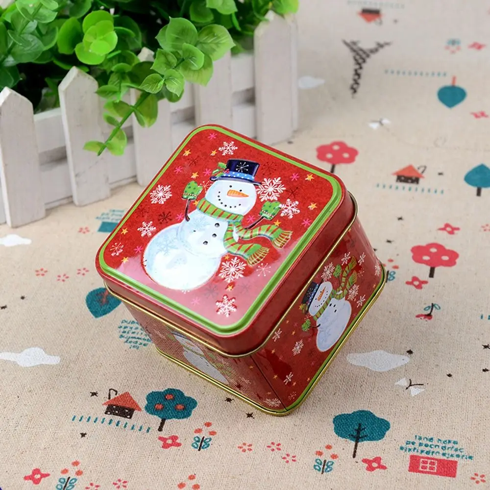 

Santa Claus Tin Box Candy Jar Gift Box Christmas Ornaments Christmas Decorations Candy Box Christmas Supplies Storage Box