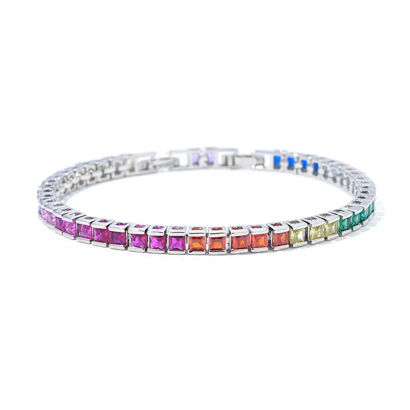 

HIBRIDE Original Elegant Multi-colour Bracelet Summer Sparkling Jewellery Set Ladies Holiday Gift Banquet Prom Daily Party B102