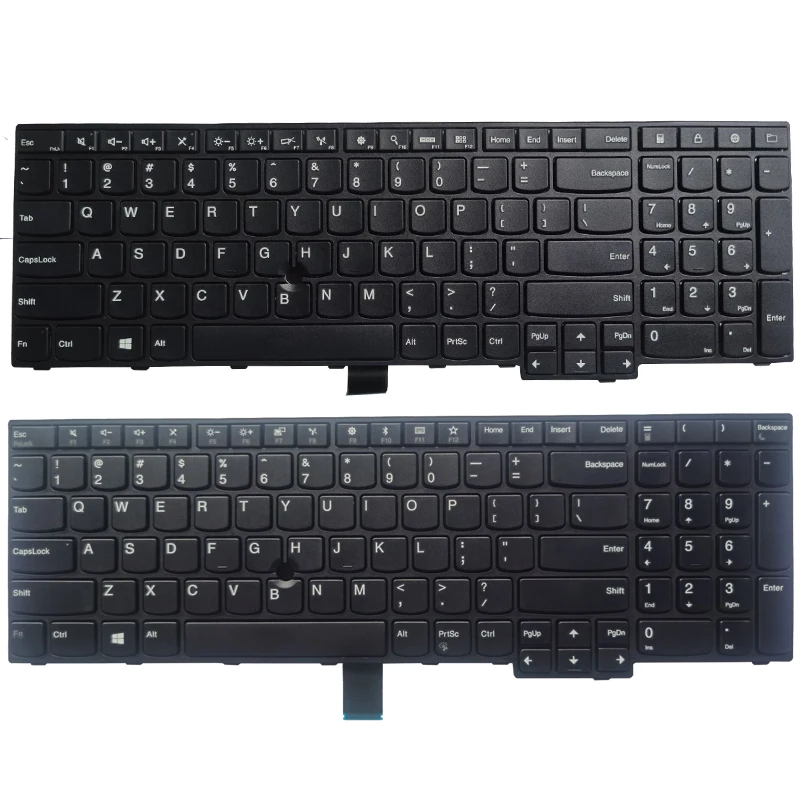 New English Laptop Keyboard For lenovo Thinkpad E550 E550C E555 E560 E570 E565  US Keyboard NO backlight