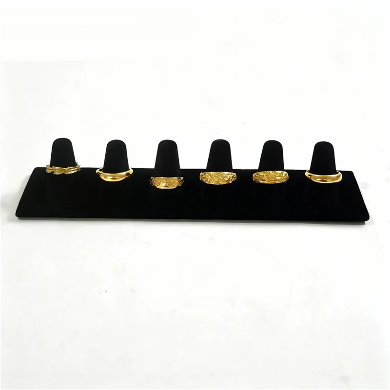 Window Counter Jewelry Ring Display Stand - Finger Ring Organizer Counter Storage Rack Window Showcase Prop