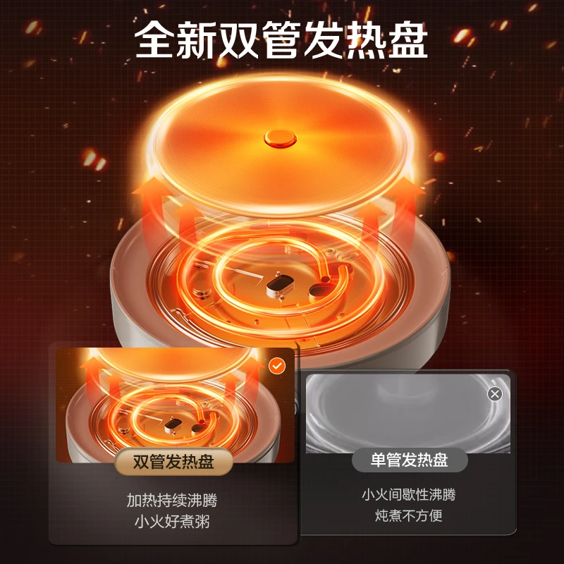 Supor electric hot pot household split 6L multi-functional electric heating pan stir-frying cooking  integrated non-stick pan