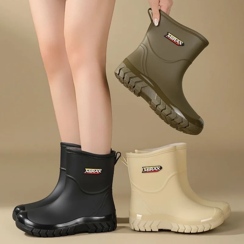Modische, leichte, wasserdichte und rutschfeste Damen-Regenschuhe für Outdoor-Aktivitäten – Detail 4