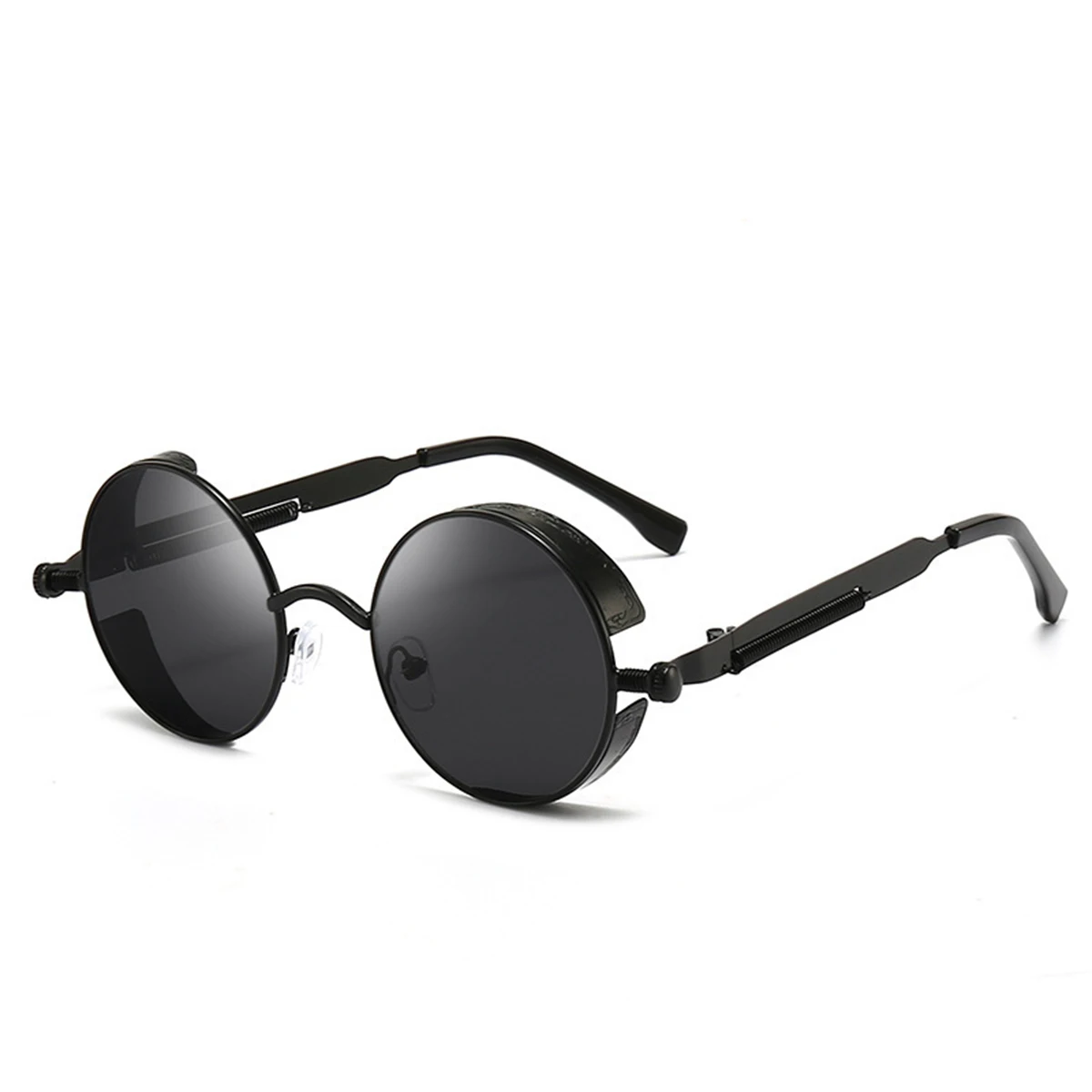 Retro-Punk-Sonnenbrille, runde, reflektierende Sonnenbrille für Männer und Frauen – Detail 9