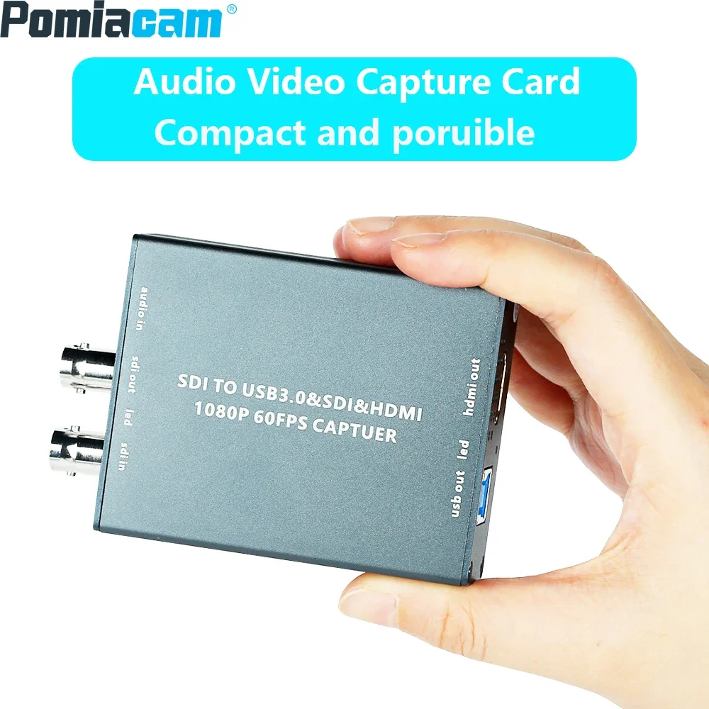 SDI To USB /HDMI Audio Video Capture Card SDI TO USB3.0&SDI&HDMI 1080P 60FPS CAPTUER Recorder Live Streaming SDI Capture Card