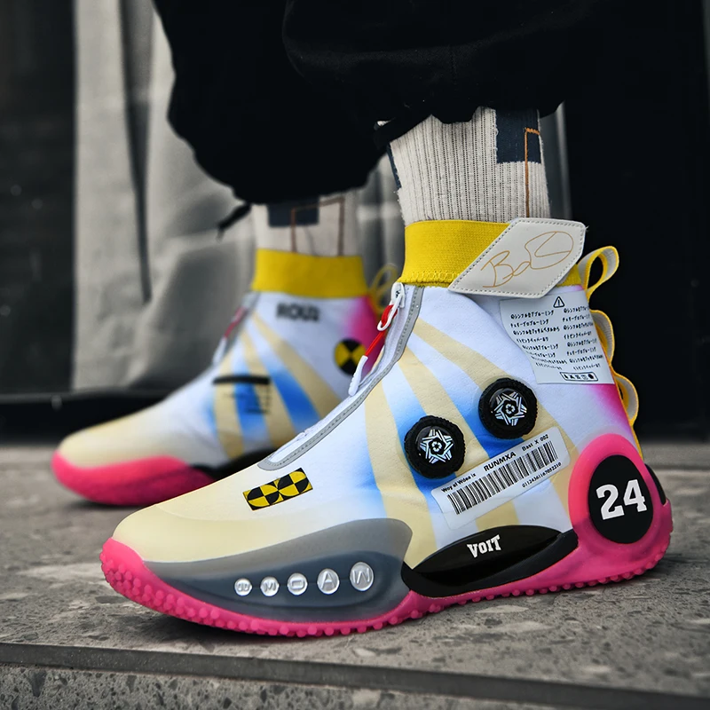 

Новые баскетбольные кроссовки для студентов, износостойкие уличные бетонные боевые летающие тканые дышащие армейские ботинки