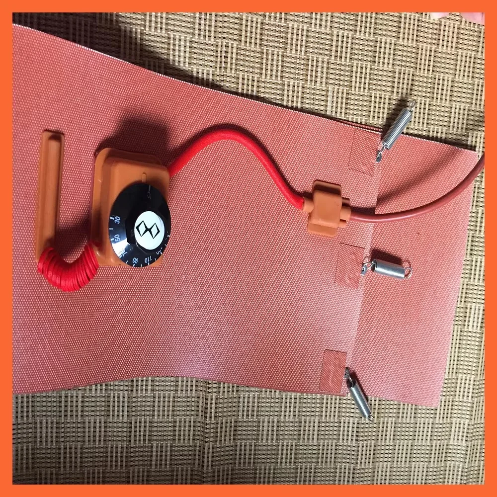 110V 20-200L Silicone Band Drum Heater Blanket Oil Biodiesel Plastic Metal Barrel Gas Tank With Knob temperature controller