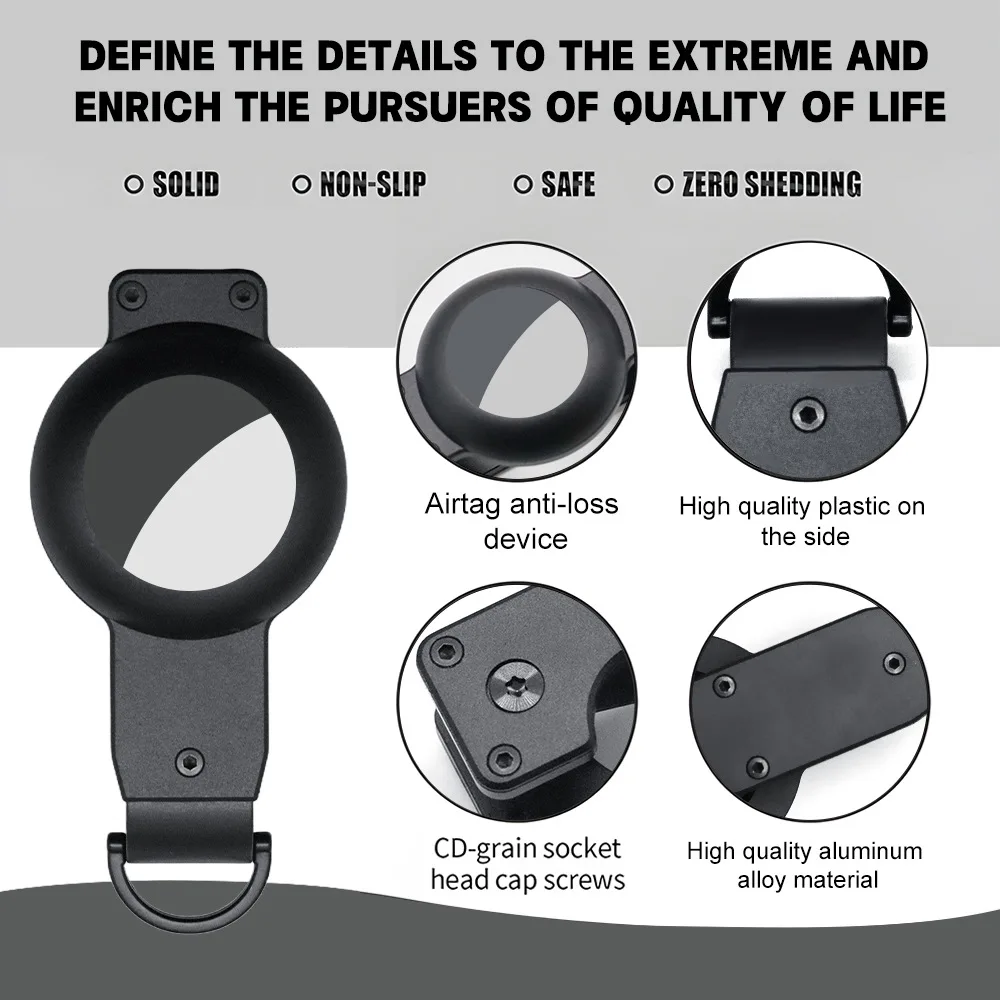 منظم المفاتيح، حامل مفاتيح معدني صغير الحجم، سلسلة مفاتيح ذكية مضادة للفقدان مع جهاز تعقب Apple AirTag Finder