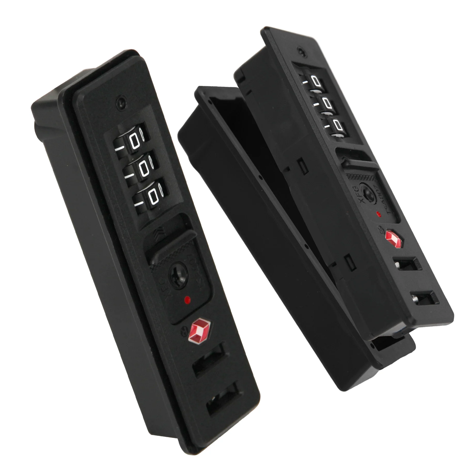 

1/2Pcs Luggage Custom Lock Authentication Security Locks Suitcase Replacement Password Lock for Travel 3 Digit Self-Setting Lock