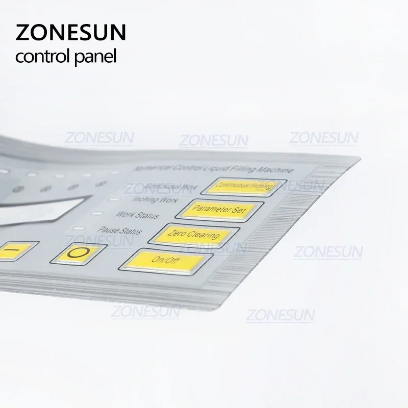 ملصق لوحة عرض ZONESUN لآلة تعبئة السوائل GFK-160