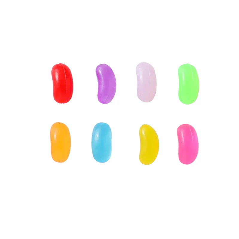 Kawaii Jelly Bean Candy Cabochon, Lovely Dollhouse, Fake Sweets, Craft Decoration, 50 PCs/Lot