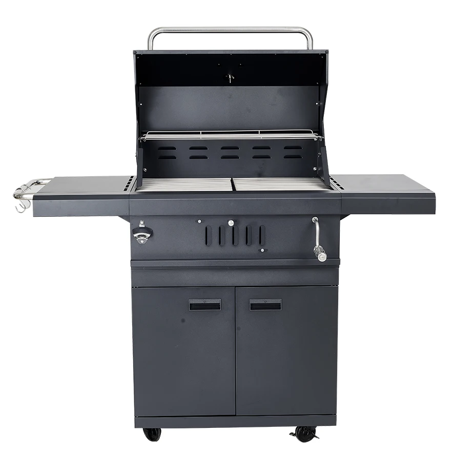 Charcoal Grill Grill Commercial Cookware Black Steel Heavy Duty Wood Grill