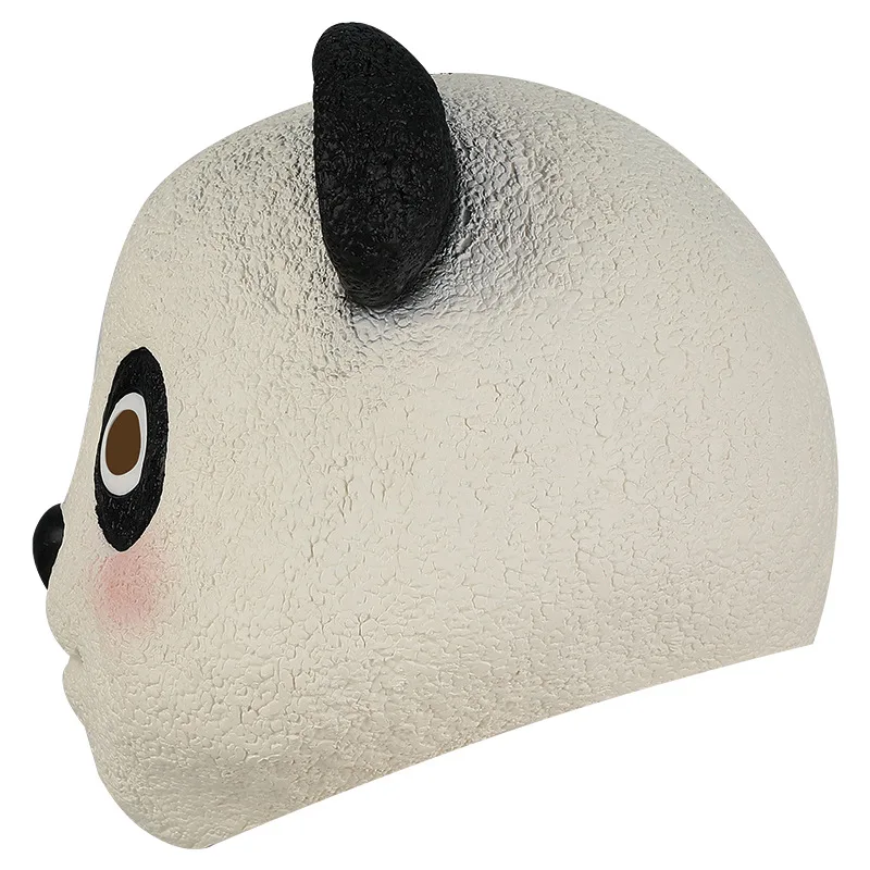 Masque Panda en Latex pour adultes et enfants, masque complet d'animaux pour Halloween, accessoire de fête Cosplay, masque de Costume de jeu de rôle d'anime de dessin animé