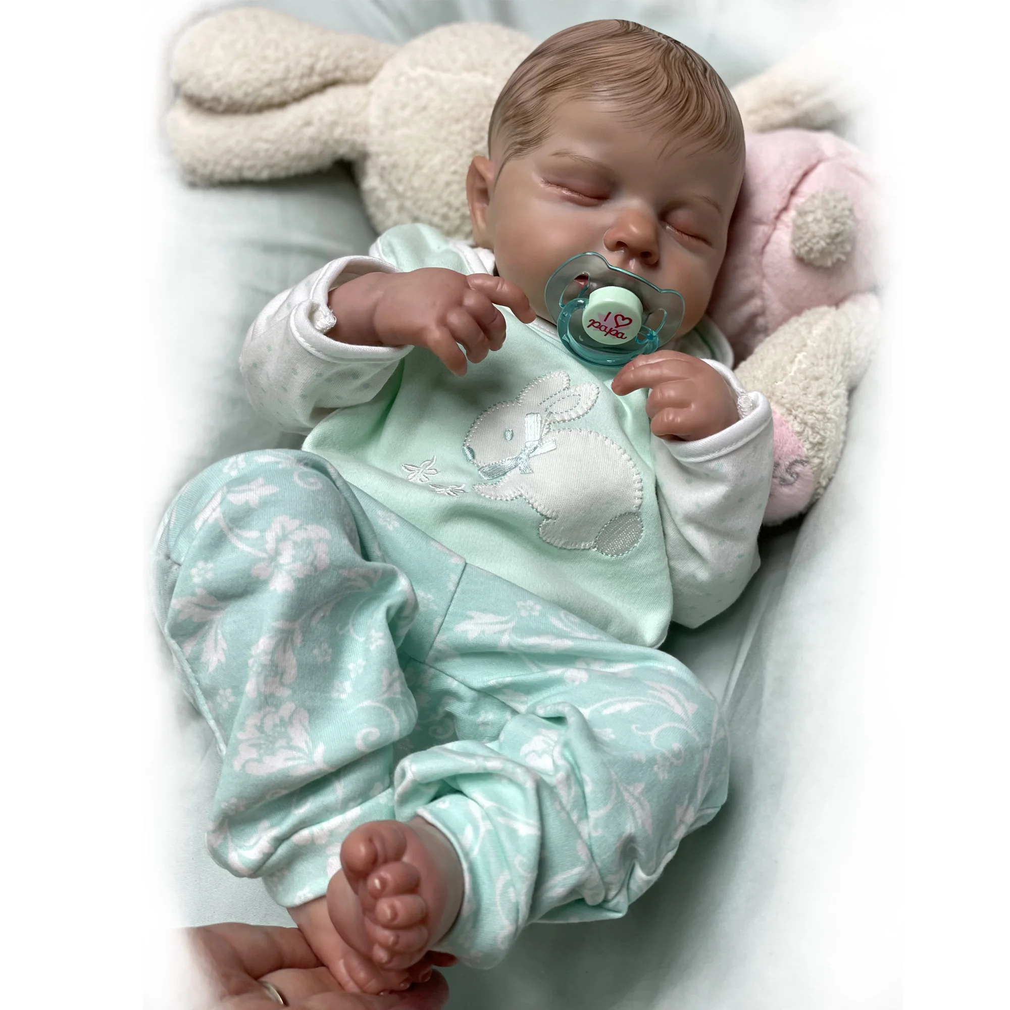 

Bebe Reborn Dolls 19-20" Lou Lou Finished Artist Painted Lifelike Reborn Dolls Bonecas Infantil Meninas