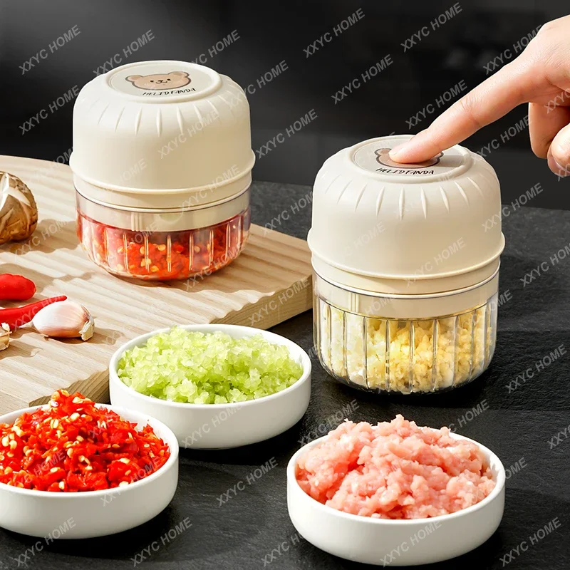 Garlic paste artifact Electric household wireless garlic grinder Garlic seasoning crusher