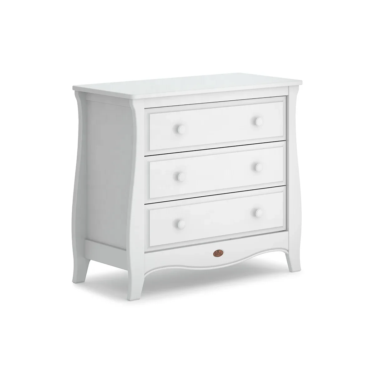 Modern Nordic  Furniture Bedroom 3 Drawer Wooden Chest Of Drawers White