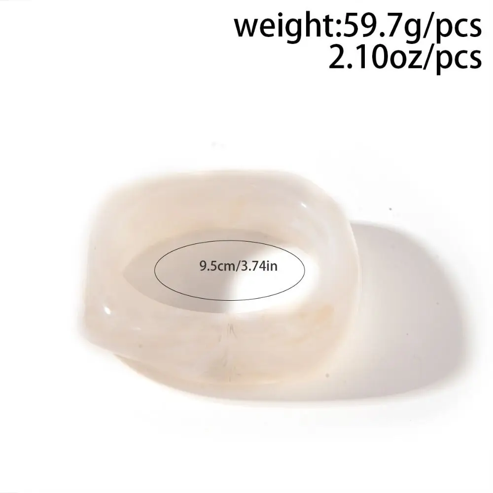 Vintage Irregular Chunky Bangles Thick Exaggerated Resin Acrylic Bracelets Geometric Lady's Bracelet Gifts