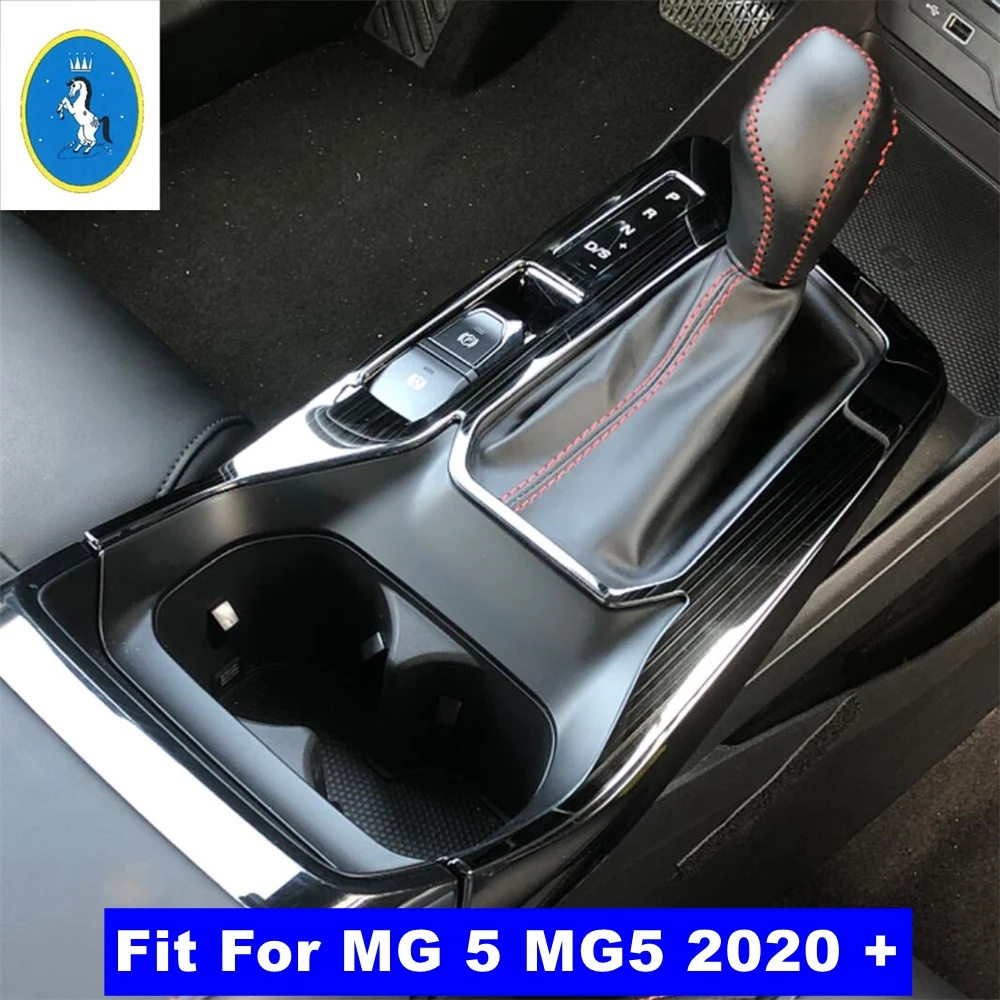 

Auto Styling Gear Shift Box Panel Cover Sticker Trim Stripes Styling For MG 5 MG5 2020 2021 2022 Stainless Steel Accessories