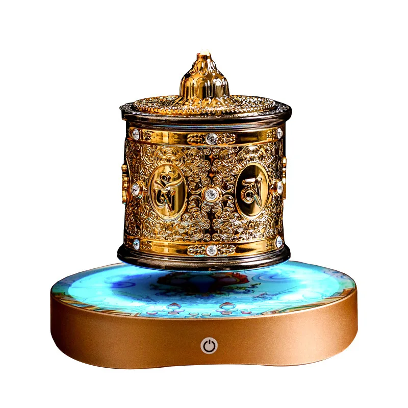 Magnetic levitation Sutra wheel Tibetan-style home Buddhist hall sutra Xuanguan Zen auspicious display creative gifts