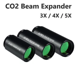 CO2 레이저 빔 확장기, 레이저 마킹 기계용 광학 렌즈, CO2 10600nm, 3X, 4X, 5X 확장 비율, M22 * 0.75