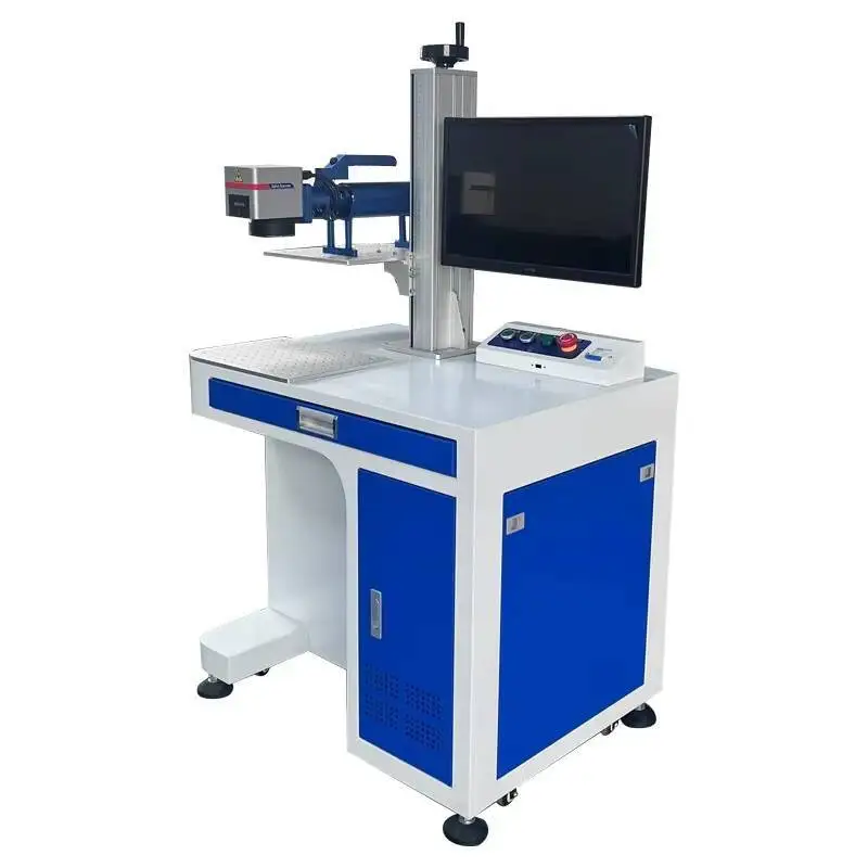 Desktop Handheld Fiber Machine Metal Sign Tag Engraving Dual-Use Laser Marking