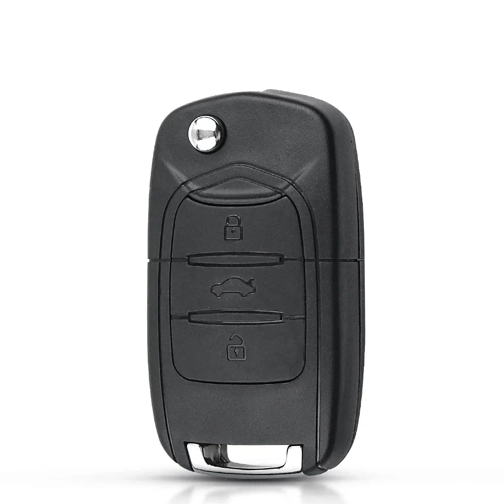 KEYYOU откидной корпус дистанционного ключа для Wuling Hongguang Baojun 630 730 560 310 складной чехол для ключа автомобиля с 3 кнопками, необрезанное лезвие