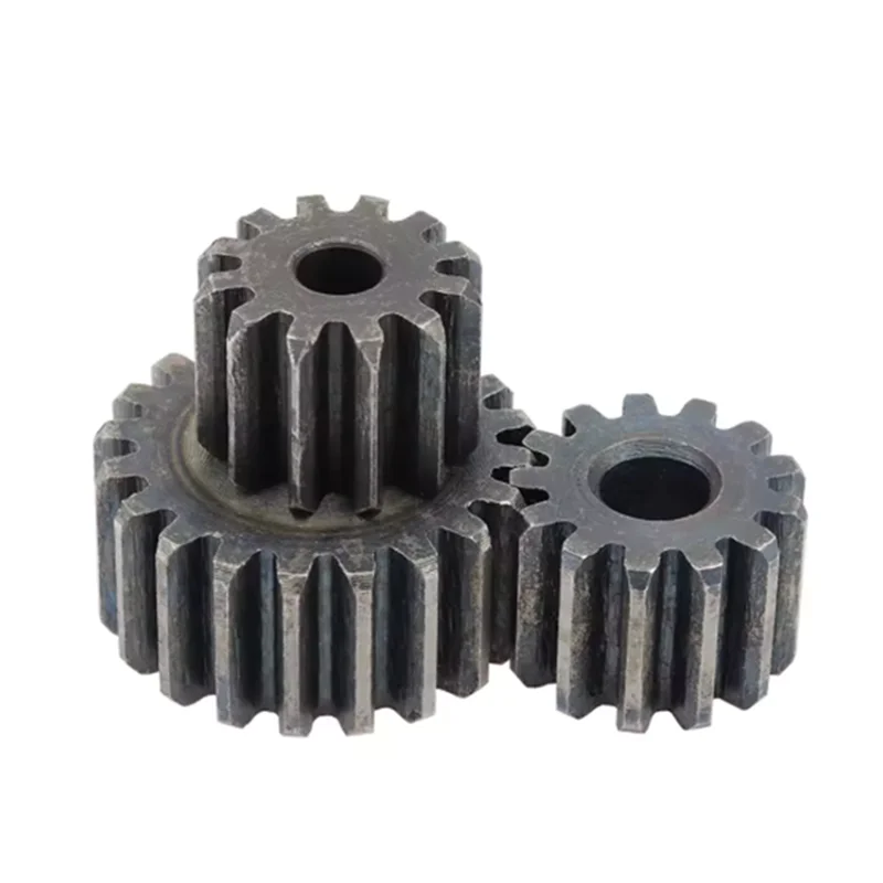 45 Carbon Steel Flat Teeth Gear 1 Module 21 22 23 24 25 26 27 28 Teeth Total Height 10mm Industrial Mechanical Transmission Gear