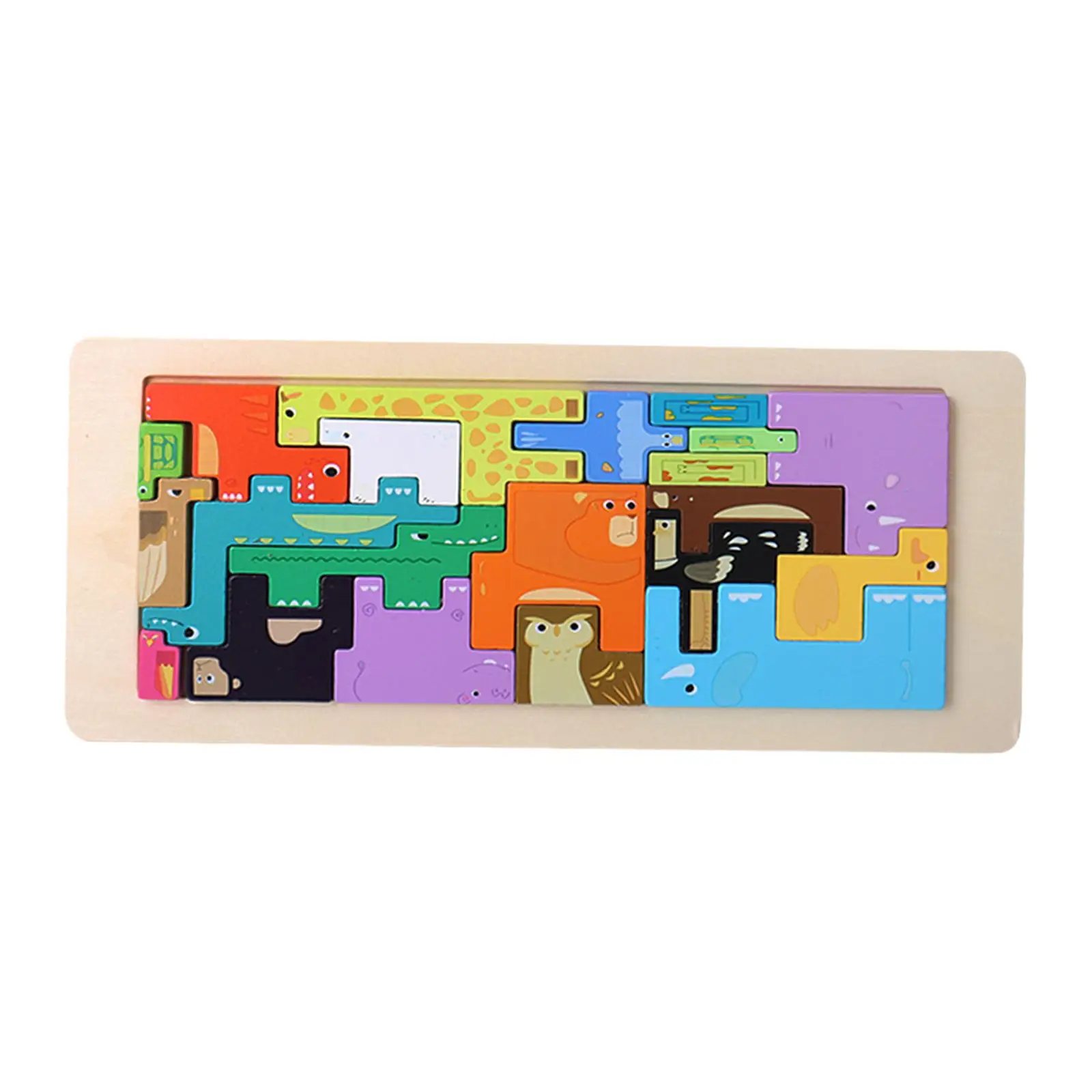 Puzzle Giocattoli Giochi cerebrali Regali di compleanno Colore Forma Cognizione Montessori