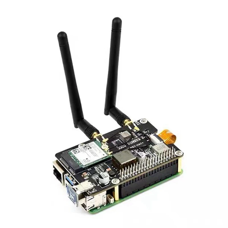 For 5 PCIe to M.2 E KEY with PoE HAT+ Expansion Board BE200 Tri-Band Wireless Network Card for RPI 5-ABHG view 2
