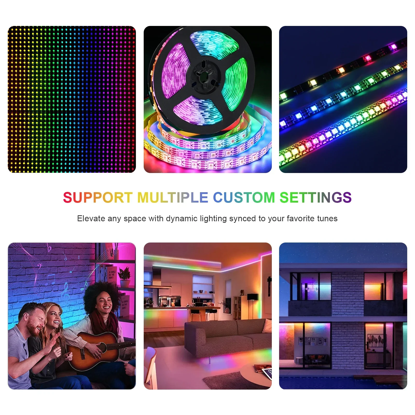 LED Controller SP530E Wifi Bluetooth RF 5V 12V 24V 5CH WS2812B WS2811 SK6812 LED Strip Controler Works with Alexa Google Home