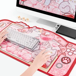 Gaming Mouse pad Big Mousepad Desk Mat Kawaii Cat Large Keyboard Pad Office Table Computer Mat Anti-slip Waterproof Mats