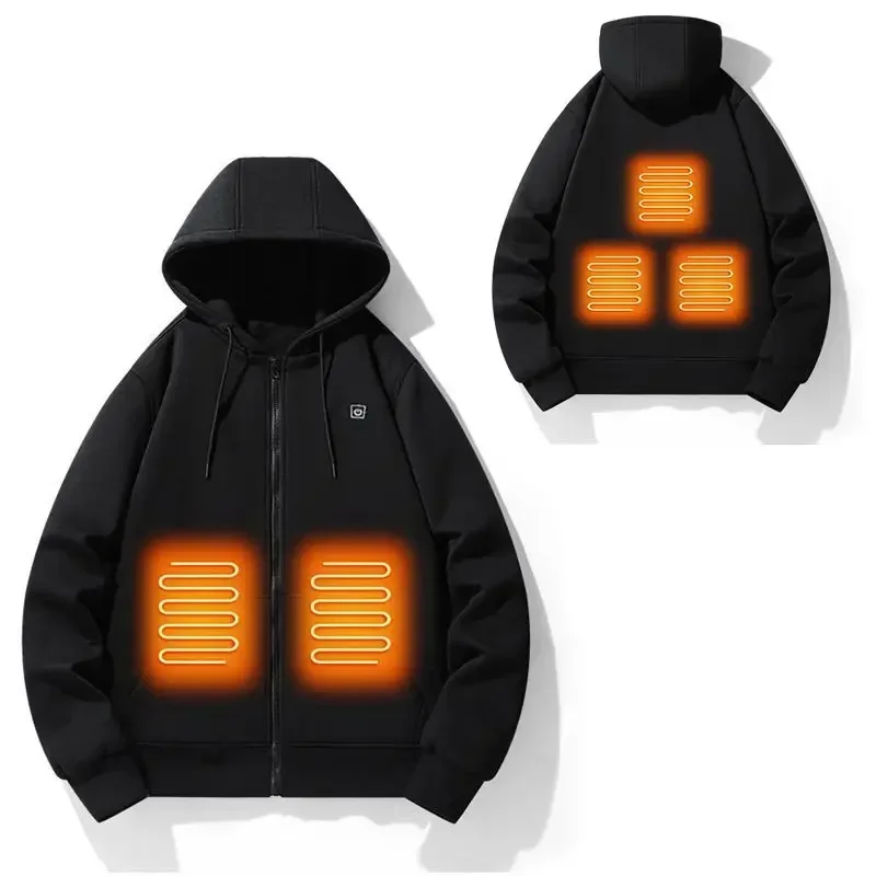 

2025.New Men's USB Heating Hoodie Anime Streetwear Pullover Harajuku Heated Hoodies Sweatshirt Clothes
