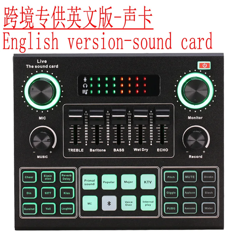 Zehn Artikel TLF Xtuga V9S Hot Selling Plus USB Live Soundkarte o Mixer Soundkarte YouTube Gaming Livestream Aufnahme Lager