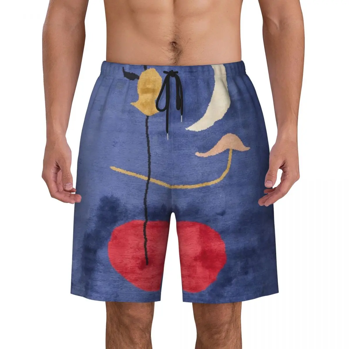 Short de bain personnalisé à séchage rapide pour hommes, maillot de bain, maillot de bain, maillot de bain, maillot de bain, maillot de bain, bucket goals, Joan Miro, art abstrait